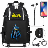 Batman Backpack Batman SchoolBag with USB Charging Port