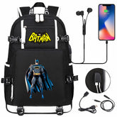 Batman Backpack Batman SchoolBag with USB Charging Port