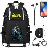 Batman Backpack Batman SchoolBag with USB Charging Port