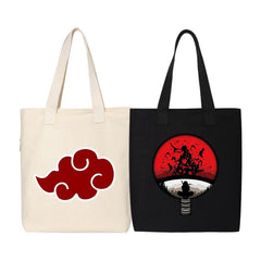 Naruto Canvas Tote Bag with Side & Inner Pockets Anime Canvas Bag for Women