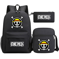 One Piece Schoolbag Backpack Lunch Bag Pencil Case 3pcs Set for Students