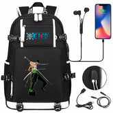 One Piece Travel Backpack One Piece SchoolBag with USB Charging Port