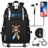 One Piece Travel Backpack One Piece SchoolBag with USB Charging Port