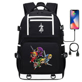 The Legends Of Zelda Backpack With USB Charging Port