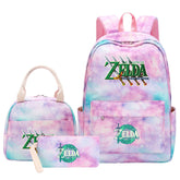 The Legends of Zelda Schoolbag Backpack Lunch Bag Pencil Case 3pcs Set for Students