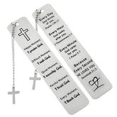 Bible Bookmark Metal Christian Bookmark Gift Back to School Coming of Age Gifts, Graduation Gifts 2sets