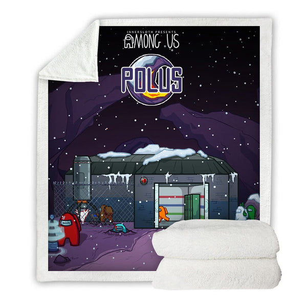 Among Us Fleece Blanket for Adults and Kids Homeywow