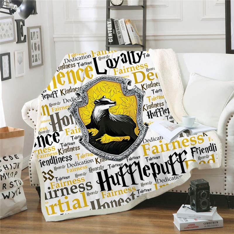 Harry Potter Hufflepuff Blanket Hufflepuff Throw Blanket for Adult Kids