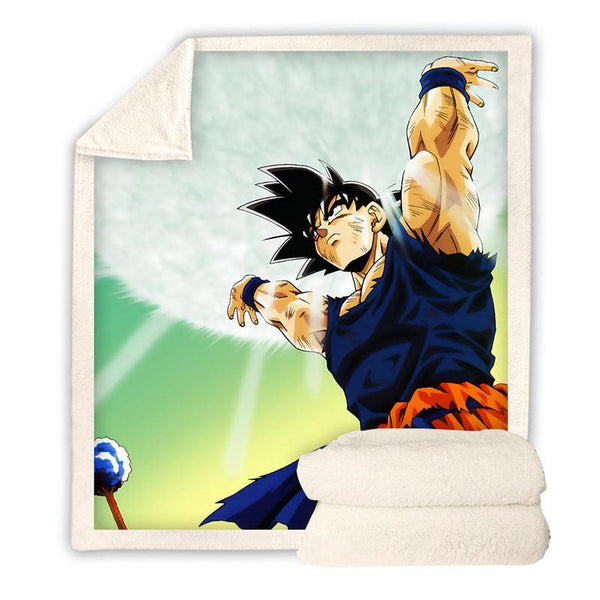 Dragon Ball Z Plush Throw Blanket Dragon Ball Z Goku Fleece Blanket
