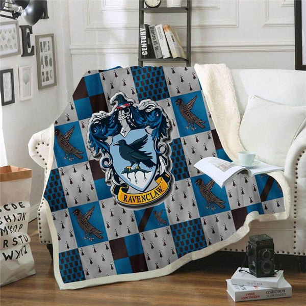 Floral HP Ravenclaw Blanket Panel-R35BbFlorHPRvnclw-BlnktP