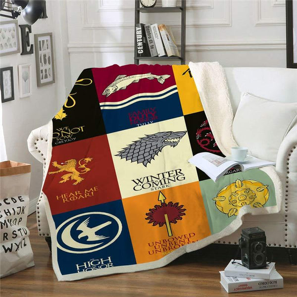 Game of Thrones Throw Blanket Homeywow