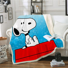 Snoopy Fleece Throw Blanket