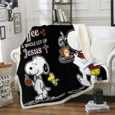 Snoopy Fleece Throw Blanket