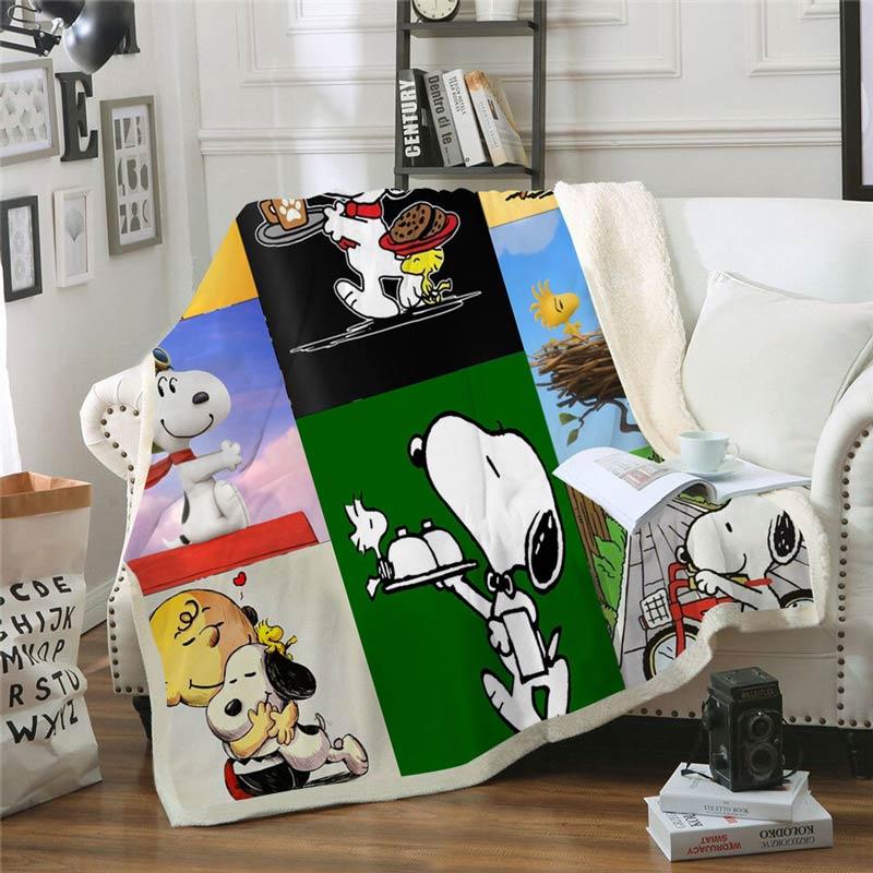 Snoopy Fleece Throw Blanket