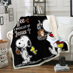 Snoopy Fleece Throw Blanket