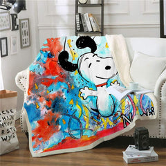 Snoopy Fleece Throw Blanket