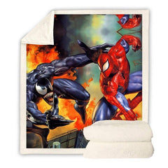 Spiderman throw blanket