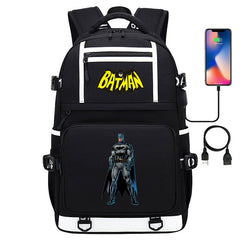 Batman Backpack Batman SchoolBag with USB Charging Port