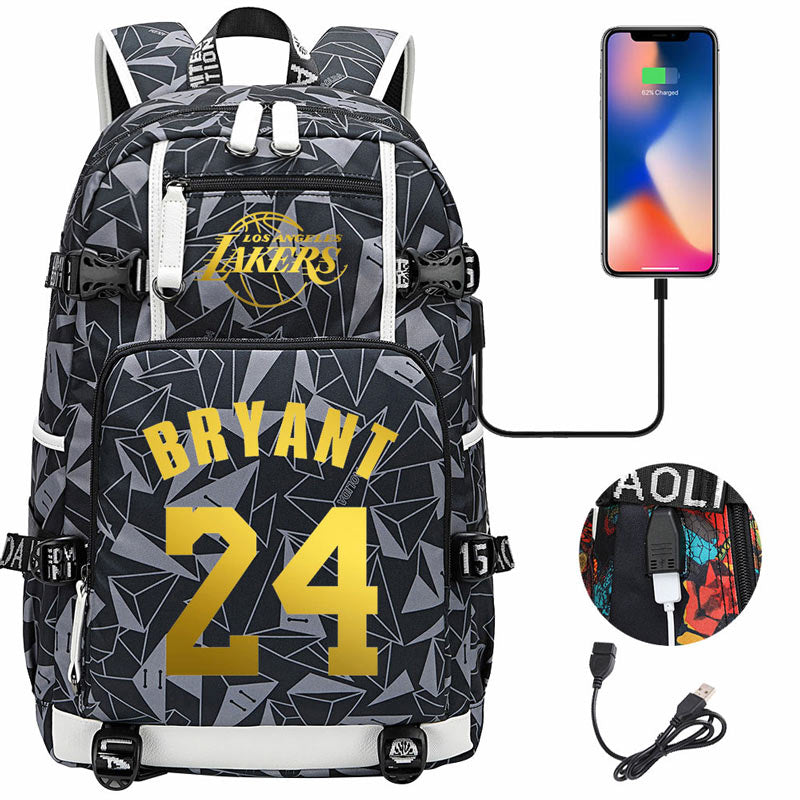 Basketball Lakers 24 Kobe Bryant Backpack Mamba Travel Backpack School -  Homeywow