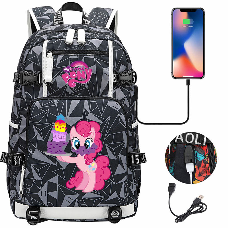 My Little Pony SchoolBag Backpack with USB Charging Port