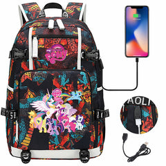 My Little Pony SchoolBag Backpack with USB Charging Port