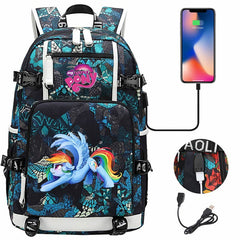 My Little Pony SchoolBag Backpack with USB Charging Port