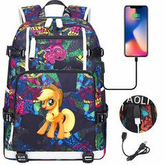 My Little Pony SchoolBag Backpack with USB Charging Port