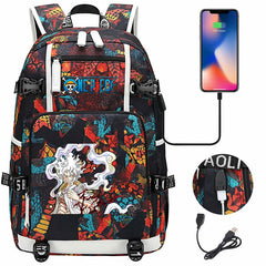 One Piece Travel Backpack One Piece SchoolBag with USB Charging Port