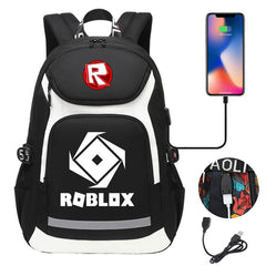 Roblox Backpack Travel Backpack Roblox SchoolBag With USB Charging Port