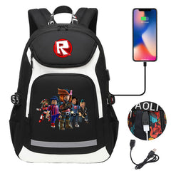 Roblox Backpack Travel Backpack Roblox SchoolBag With USB Charging Port