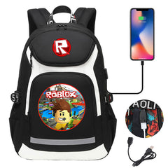 Roblox Backpack Travel Backpack Roblox SchoolBag With USB Charging Port