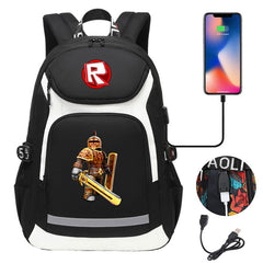 Roblox Backpack Travel Backpack Roblox SchoolBag With USB Charging Port