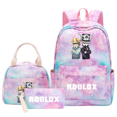 Roblox Schoolbag Backpack Lunch Bag Pencil Case 3pcs Set for Students