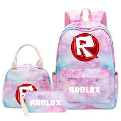 Roblox Schoolbag Backpack Lunch Bag Pencil Case 3pcs Set for Students
