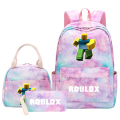 Roblox Schoolbag Backpack Lunch Bag Pencil Case 3pcs Set for Students