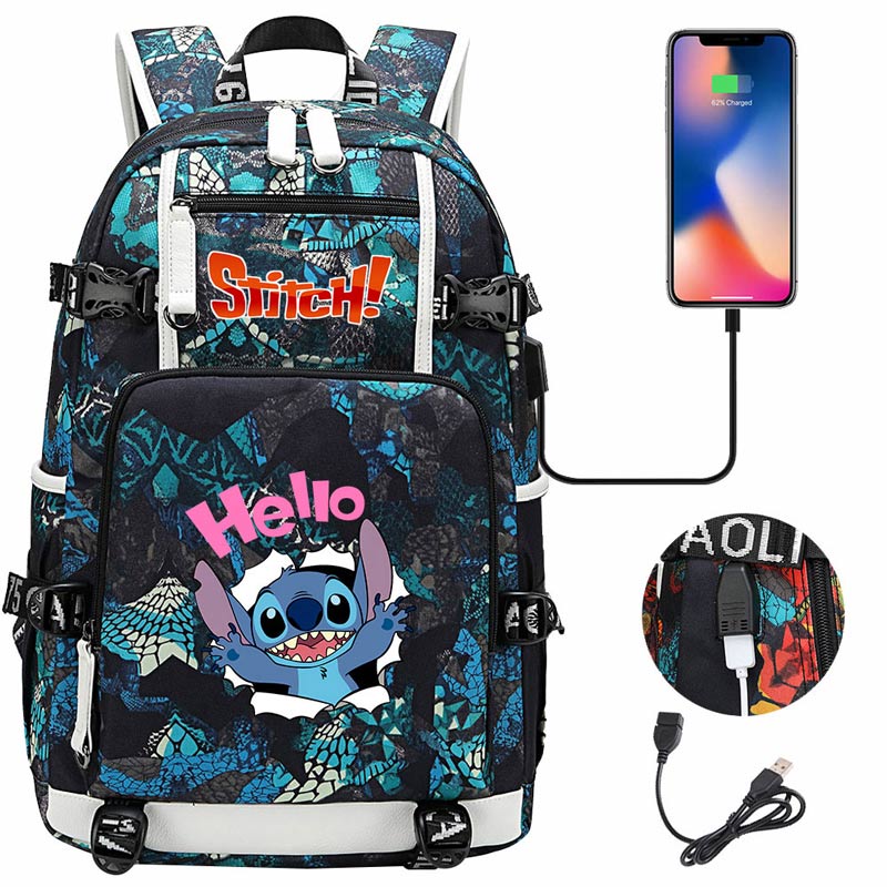 Stitch Multifunction Backpack Travel Backpack School Bag