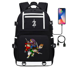 The Legends Of Zelda Backpack With USB Charging Port