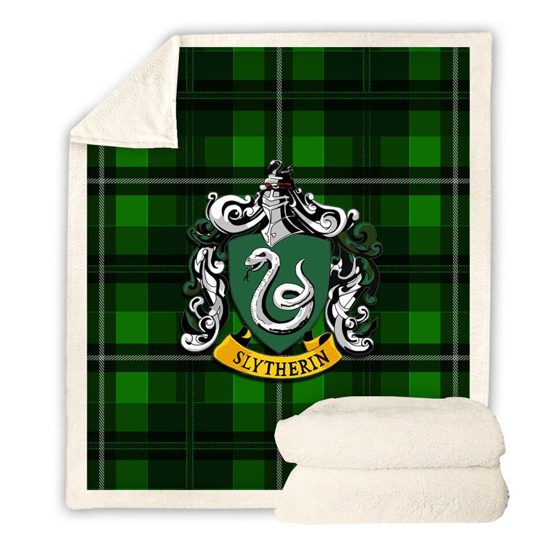 Harry Potter Slytherin Throw Blanket Throw Fleece Blanket for Adult Kids