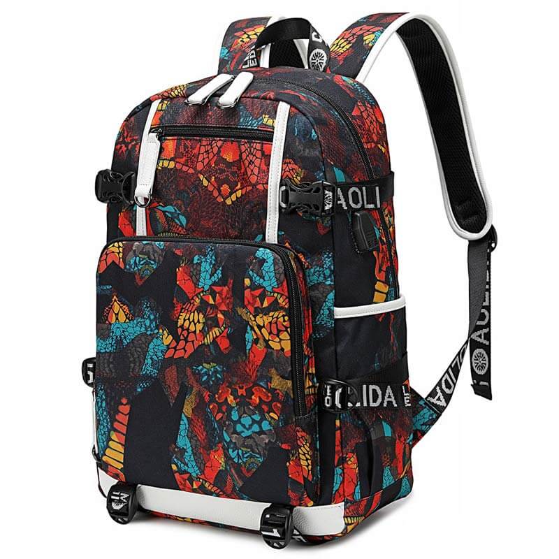 Back Me Up NBA Kids' Backpack 30L Multicolored 338 - asymmetric