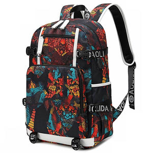 Harry Potter Slytherin Backpack School Bag with USB Charging Port