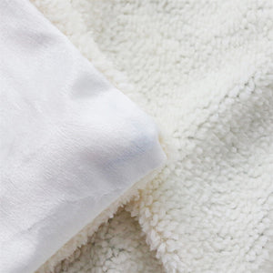 White Horses Throw Blanket | Animal Horses Fleece Blanket for Adult Kids