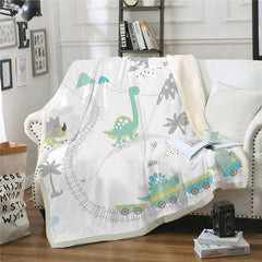 Cartoon Dinosaurs Blanket