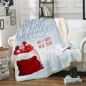Christmas Blanket | Christmas Fleece Throw Blanket for Adult and Kids