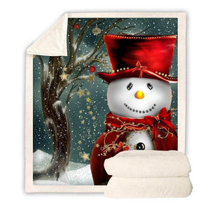 Snowman Fleece Blanket