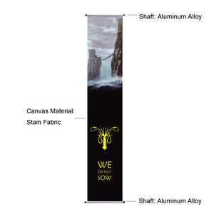Game of Thrones Banner House Greyjoy Wall Banner Game of Thrones Flag 14" x 71"