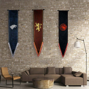 Game of Thrones Banner House Stark Wall Flag Game of Thrones Wall Decor
