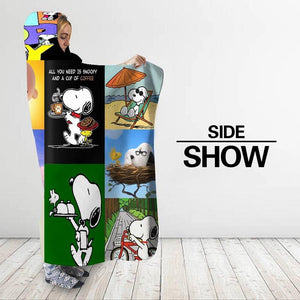 cartoon dog blanket
