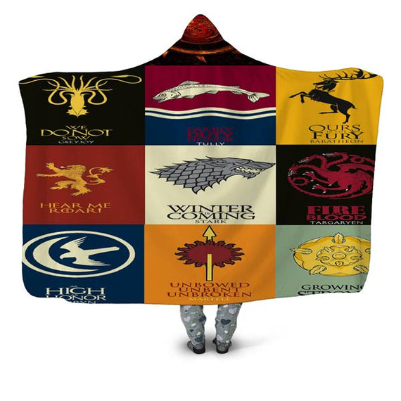 Game of thrones hooded blanket outlet