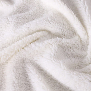 Wolf Hooded Blanket Wolf fleece blanket  for Adult Kids