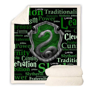 Harry Potter Slytherin Throw Blanket